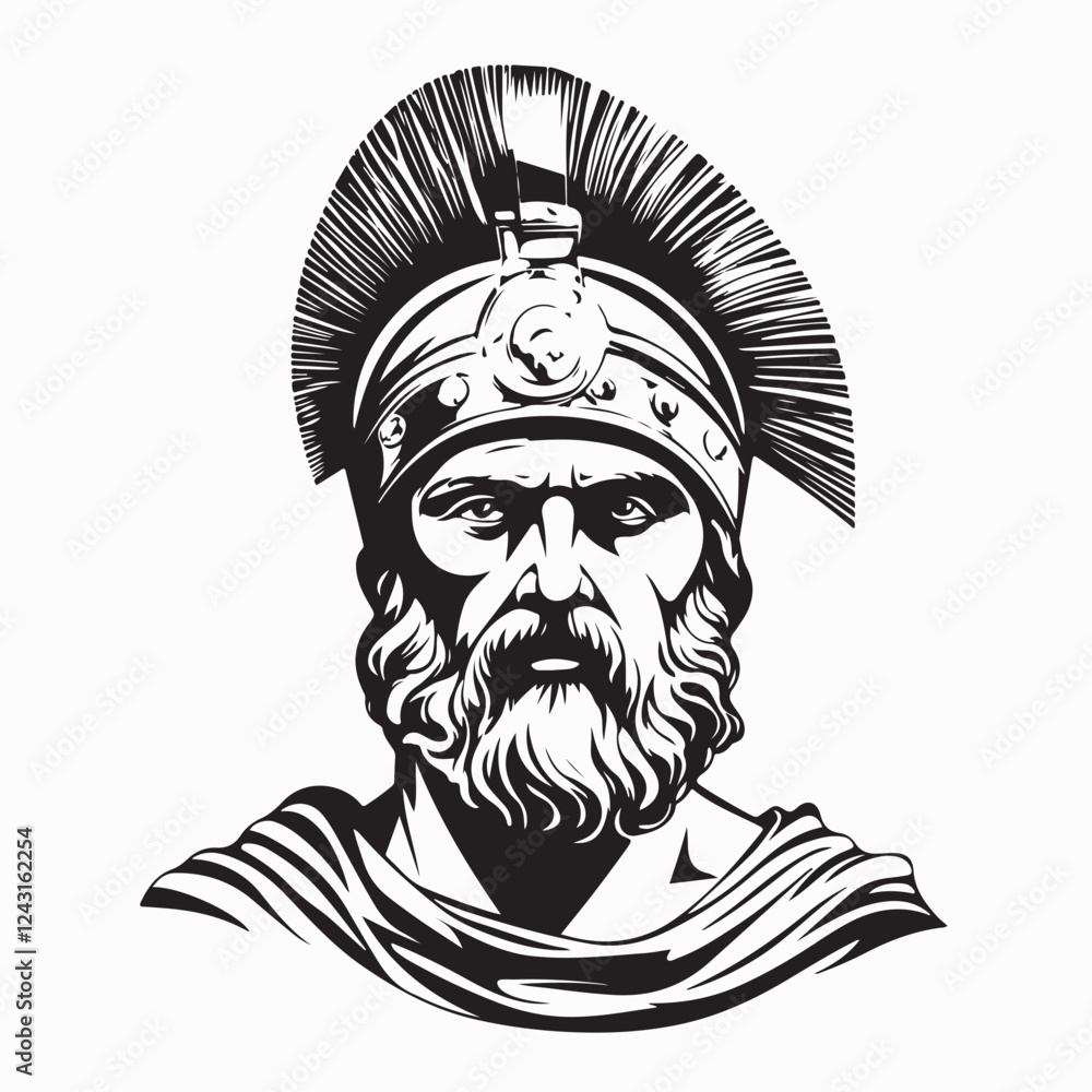 Ancient Roman Emperor image vector isolated on white background. Ancient Roman Emperor image vector isolated on white background.