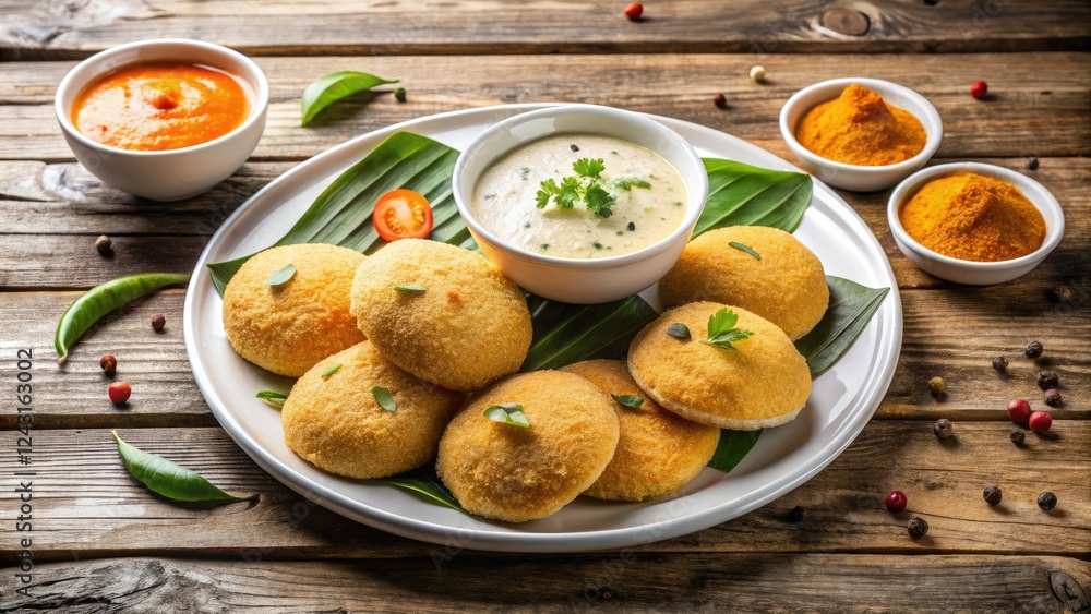Savour authentic South Indian flavours: Idli, vada, sambar, and chutney. Delicious! Savour authentic South Indian flavours: Idli, vada, sambar, and chutney. Delicious!
