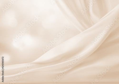 ベージュの布の綺麗な背景