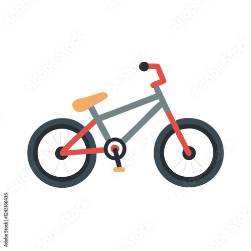 Bmx Bike Icon in vector style on a white background