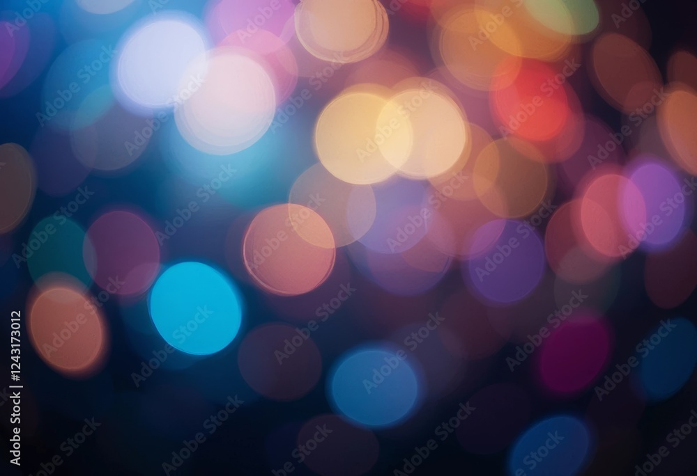A close-up of bokeh lights in various colors A close-up of bokeh lights in various colors