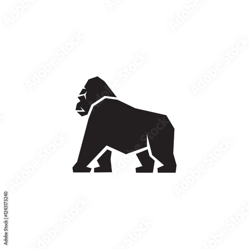 Gorilla silhouette vector