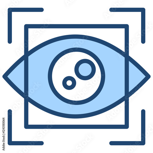 Biometric Blue Icon