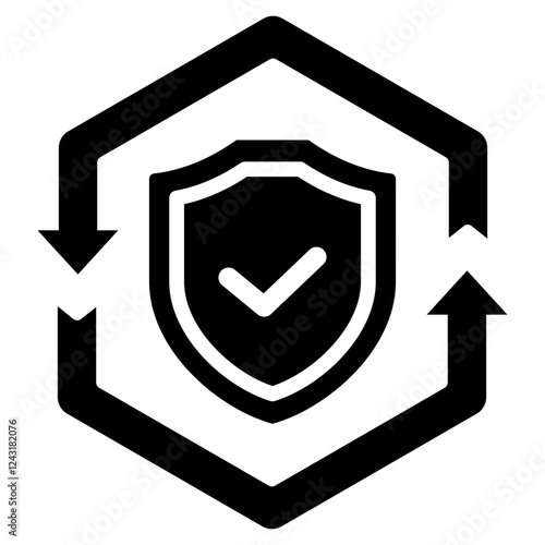 Security Recovery Glyph Icon