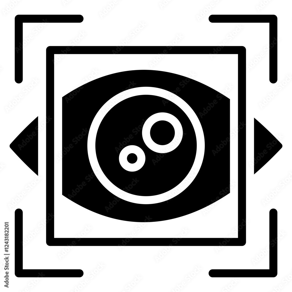 Biometric Glyph Icon Biometric Glyph Icon