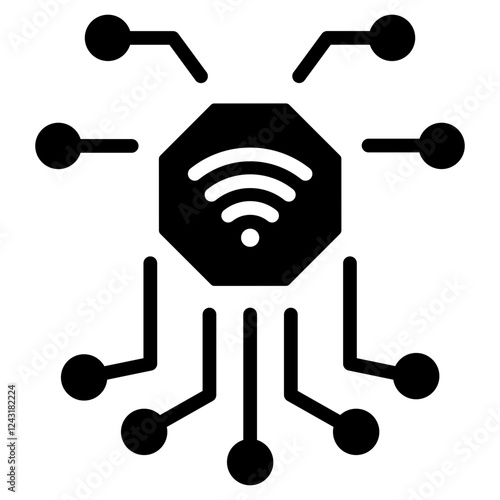 Network Glyph Icon