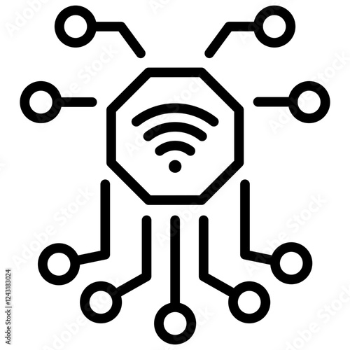 Network Outline Icon