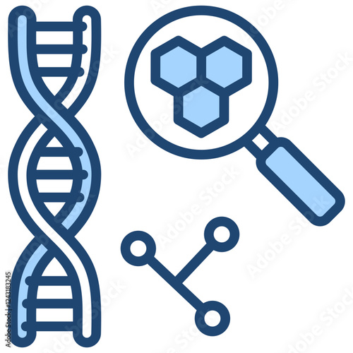 Dna Blue Icon