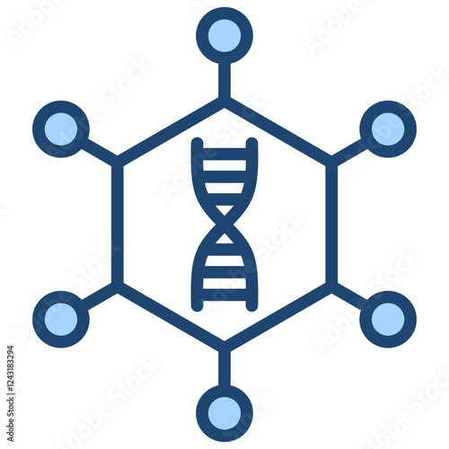 Non Viral Vector Blue Icon