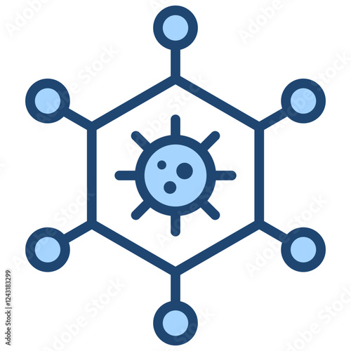 Viral Victor Blue Icon
