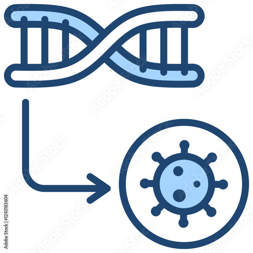Transfection Blue Icon