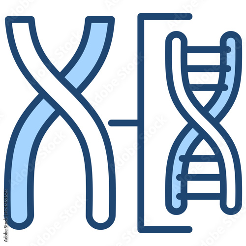 Chromosome Blue Icon