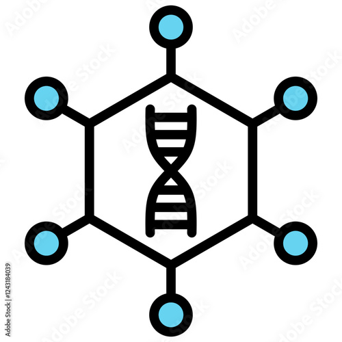 Non Viral Vector Outline Color Icon