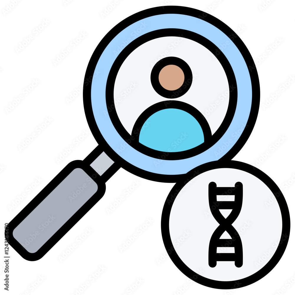 Genetic Silencing Outline Color Icon