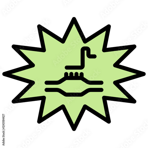 Gene Knockout Outline Color Icon