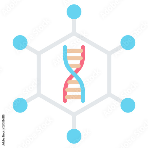 Non Viral Vector Flat Icon