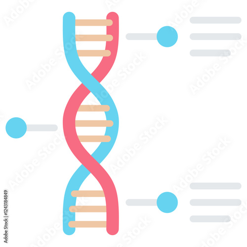 Genome Flat Icon