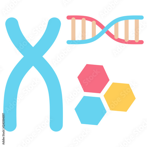 Genetic Material Flat Icon