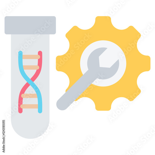 Genetic Modification Flat Icon