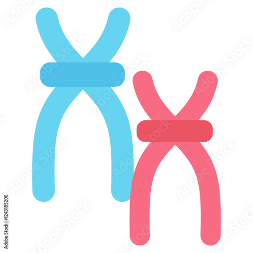Homologous Recombination Flat Icon