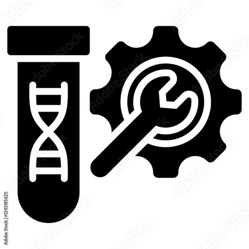 Genetic Modification Glyph Icon