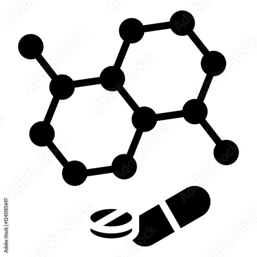 Molecular Therapy Glyph Icon