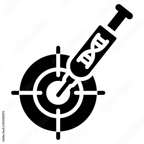 Targeted Therapy Glyph Icon