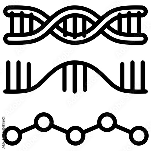 Gene Expression Outline Icon