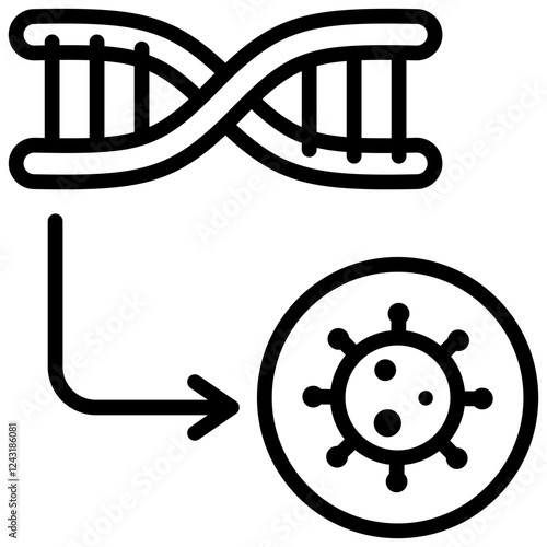 Transfection Outline Icon