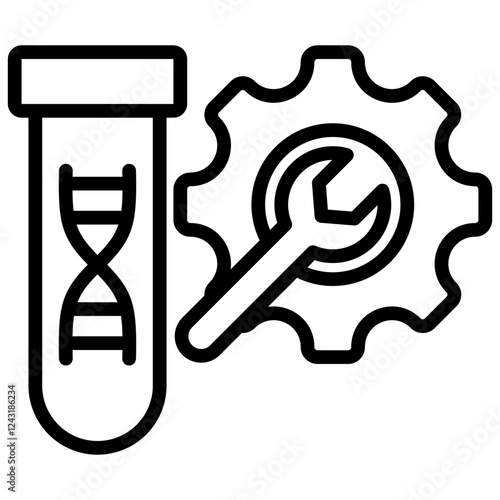 Genetic Modification Outline Icon