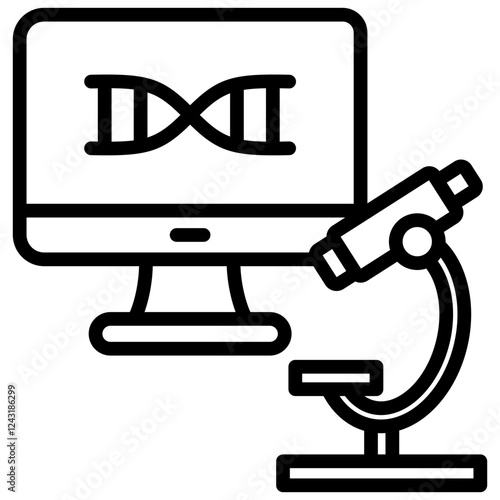 Gene Augmentation Outline Icon