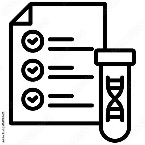 Genetic Testing Outline Icon