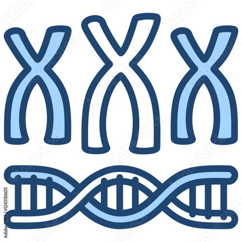 Chromosome Blue Icon