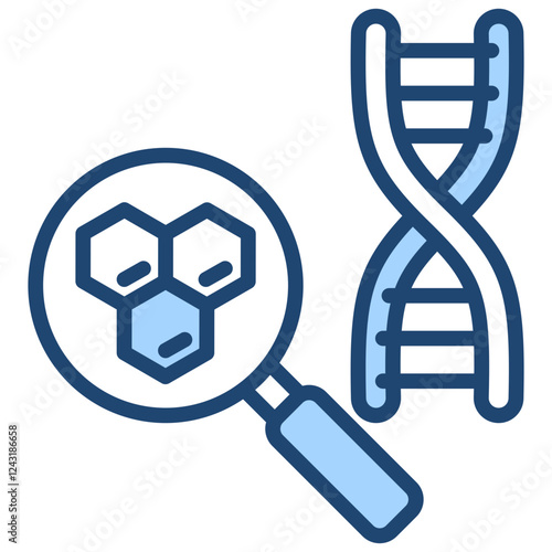 Nucleotide Blue Icon