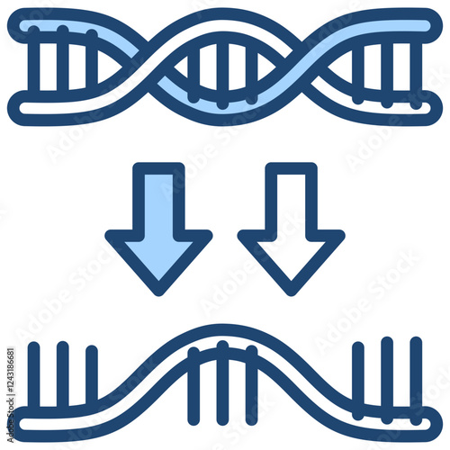 Transcription Blue Icon