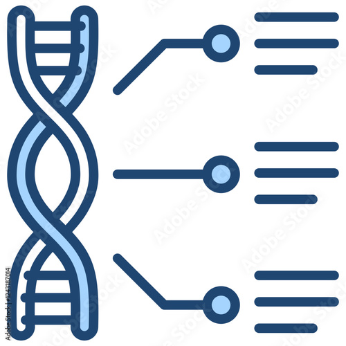 Functional Genomics Blue Icon