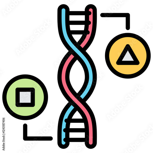 Epigenetic Outline Color Icon