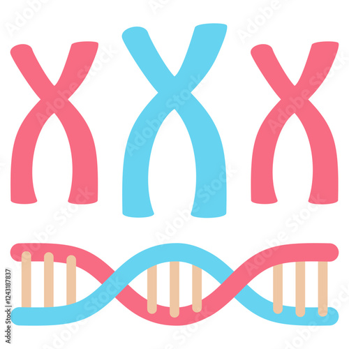Chromosome Flat Icon