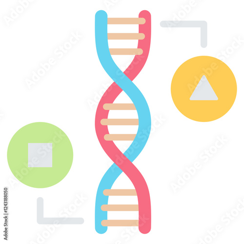 Epigenetic Flat Icon