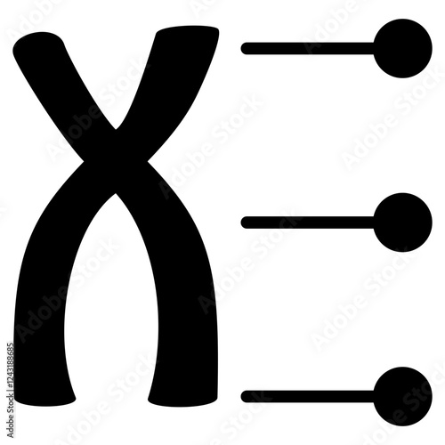 Foto Genetic Locus Glyph Icon