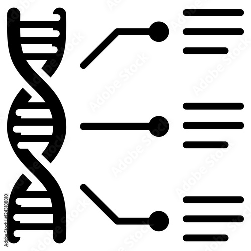 Functional Genomics Glyph Icon