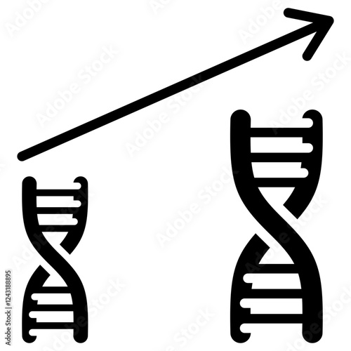 Evolutionary Biology Glyph Icon