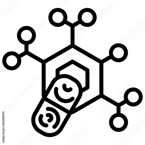 Enzyme Outline Icon