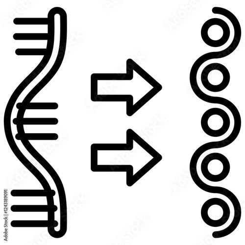 Translation Outline Icon