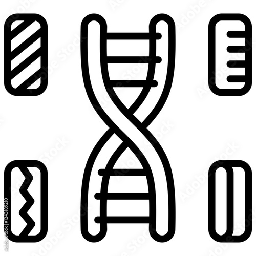 Genetic Variation Outline Icon