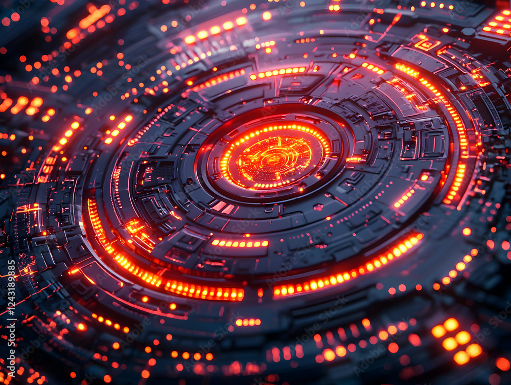 Glowing Circuitry: Futuristic Tech Design Glowing Circuitry: Futuristic Tech Design