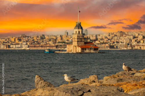 Kız Kulesi (Maiden Tower) in İstanbul, Turkey