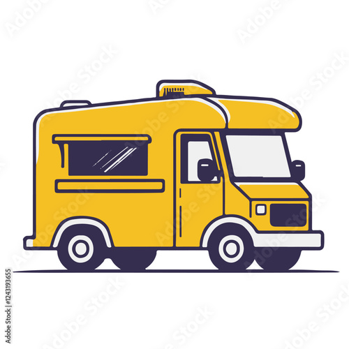 Wallpaper Mural Logo of food truck vector style simple design Torontodigital.ca