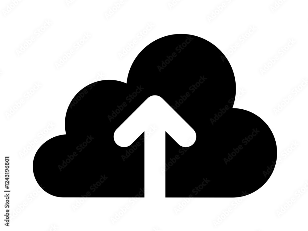 Cartoon clouds silhouettes. Vector set of clouds shapes. For web interface or App, upload and download cloud Cartoon clouds silhouettes. Vector set of clouds shapes. For web interface or App, upload and download cloud
