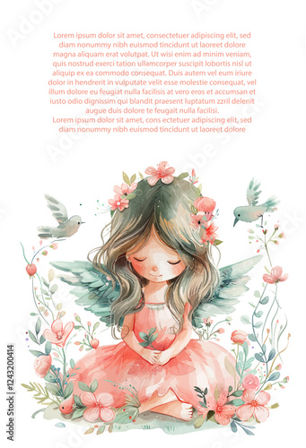 aptism background. Baptism template. Baptism Invitation Card Design with Cross and Birds. Vector illustration. Poster, Social Media Post, Invitation Card, Greeting Card.